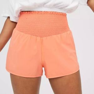 Aerie Real Me Smocked Running Shorts